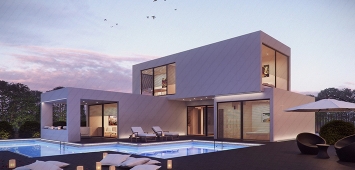 プール付きの高級な一戸建て:写真